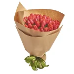 Букет из 51 тюльпана красного цвета