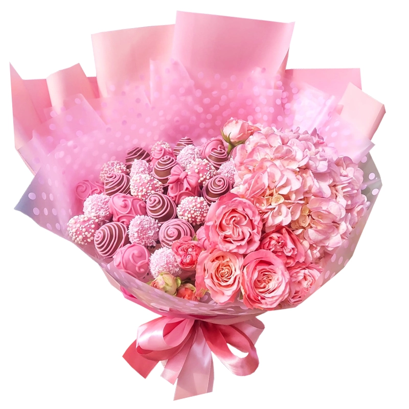 Букет из клубники Фламинго